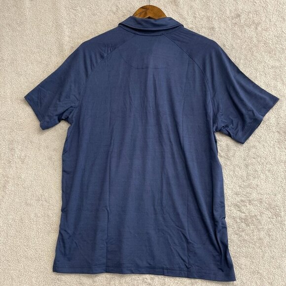 NEW Hurley Men's M Performance Polo Shirt Moisture-Wicking UPF 30+ Blue - Picture 3 of 7